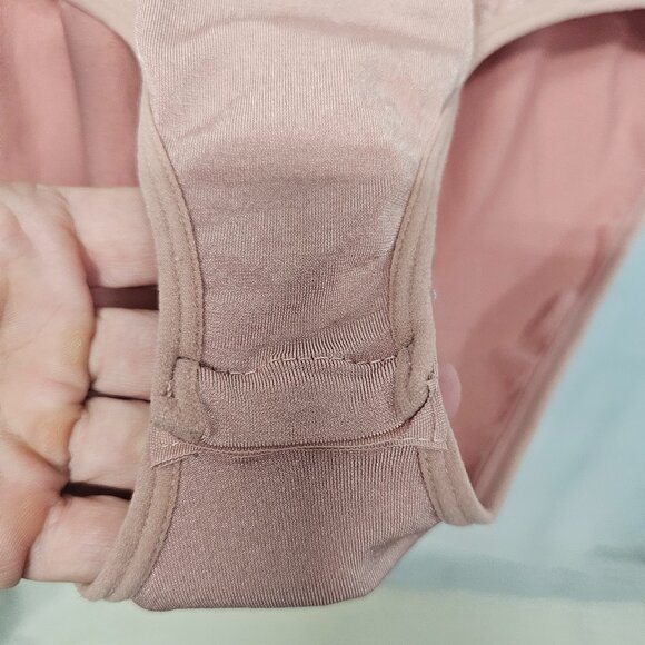 Just One Pink Bodysuit Babydoll Mesh Sleeveless Ribbed Stretch Bodycon 1X - Picture 5 of 9